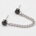 thumbnail image 2 of Bangcool Boucles d'Oreilles Chaîne de Manchette Strass Boucles d'Oreilles Pendantes pour Homme, 2 of 10