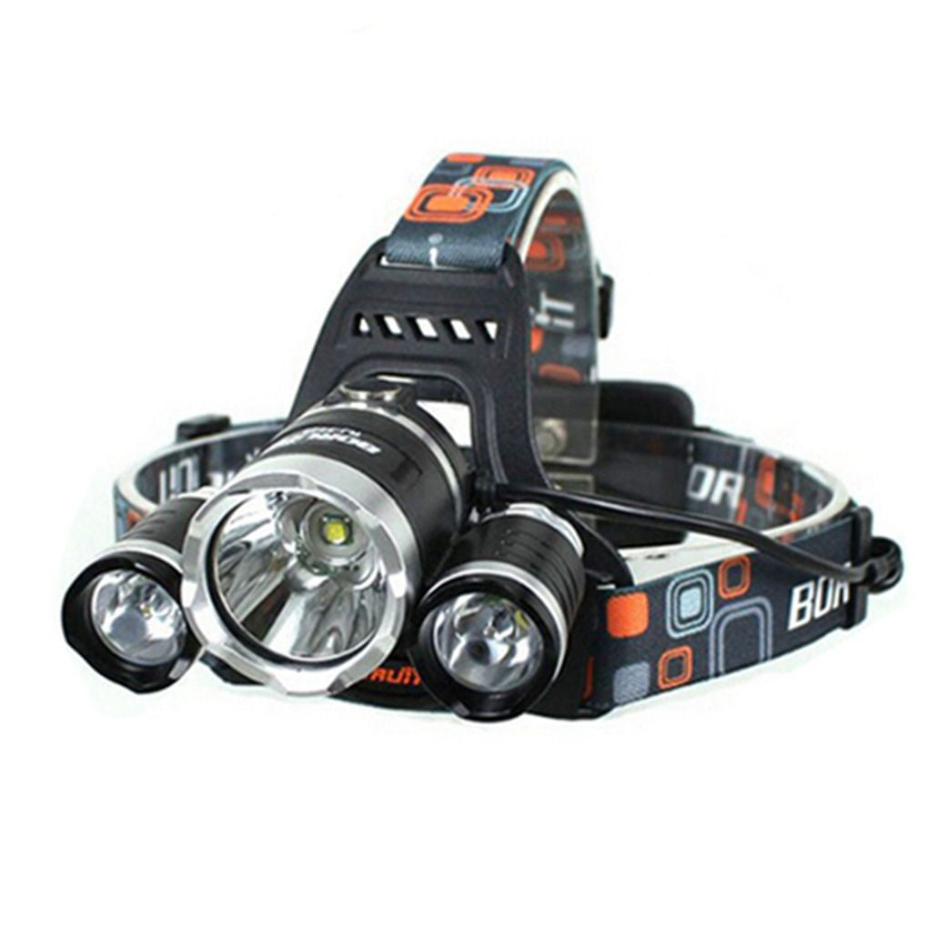 LW5000 3*LED Headlight 10W 3Mode 5000LM High Brightness White Light Wearable Headlamp