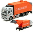 thumbnail image 6 of Fairnull Mini 1/48 Garbage Truck Model with Trash Can Kids Children Toys Birthday Gift, 6 of 10