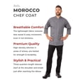 thumbnail image 2 of Chaqueta de Chef para Hombre Chef Works Morocco Gris 4XL, 2 of 3