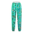 thumbnail image 5 of Birdeem Pantalon à Cordon Imprimé à Blocs de Couleur pour Femmes, 5 of 5