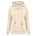 thumbnail image 5 of IUYRTFE Women's Zip Up Hooded Sweatshirt Long Sleeve Casual Sporty Jacket with Pockets, 5 of 7