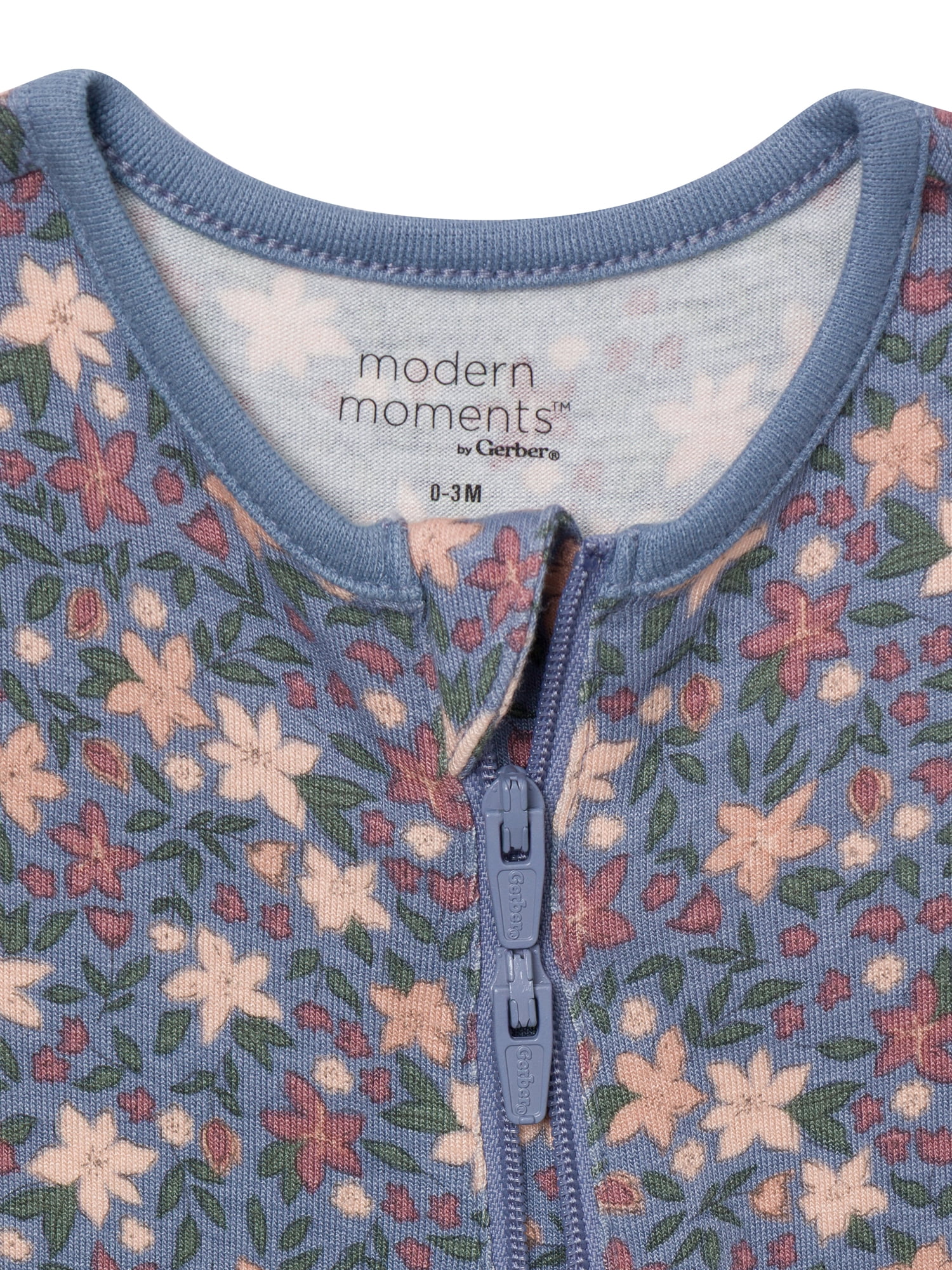 Modern Moments by Gerber Neutral Two-Way Zip Viscose Coverall, 2-Pack, Sizes Newborn - 24 Months
