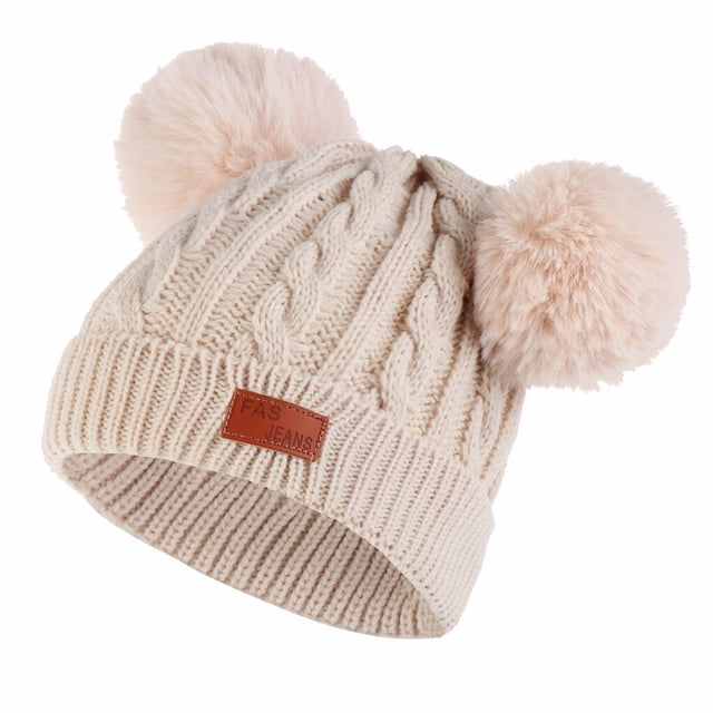 Bufanda y gorro para bebé Sonducket invierno Cálido color beige