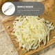 thumbnail image 3 of Rallador plano de acero inoxidable con mango de madera para frutas y verduras (plateado y azul), 3 of 8