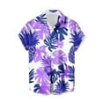 thumbnail image 3 of DDAPJ pyju Men's Hawaiian Shirts Short Sleeve Button Down Casual Shirts Summer Printed Tropical Floral Aloha Beach Shirts Today's Sales Red L, 3 of 4