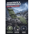 thumbnail image 3 of Silla Plegable Tipo Camastro Reclinable Playa Jardin Alberca verde, 3 of 8