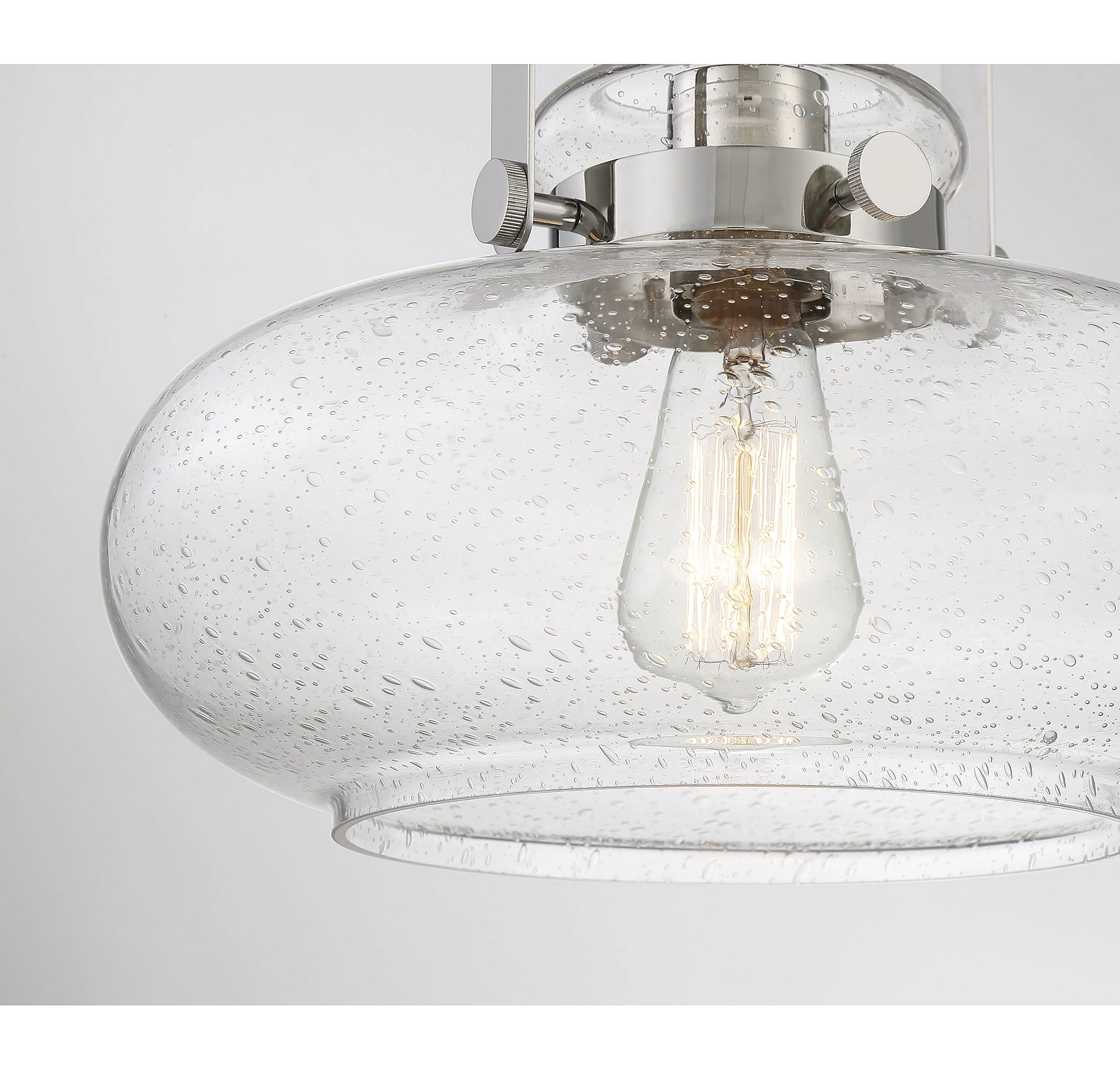 Trade Winds Lighting 1-Light Ceiling Light In Polished Nickel