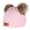 Light Pink, variant on ZOELNIC Baby Toddler Kids Warm Knitted Fur Pom Bobble Hats Boy Girls Beanie Caps Winter