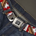thumbnail image 2 of Buckle-Down Belt, Seatbelt Buckle Belt, Hot Dogs, 30 to 44 Inches, 2 of 9