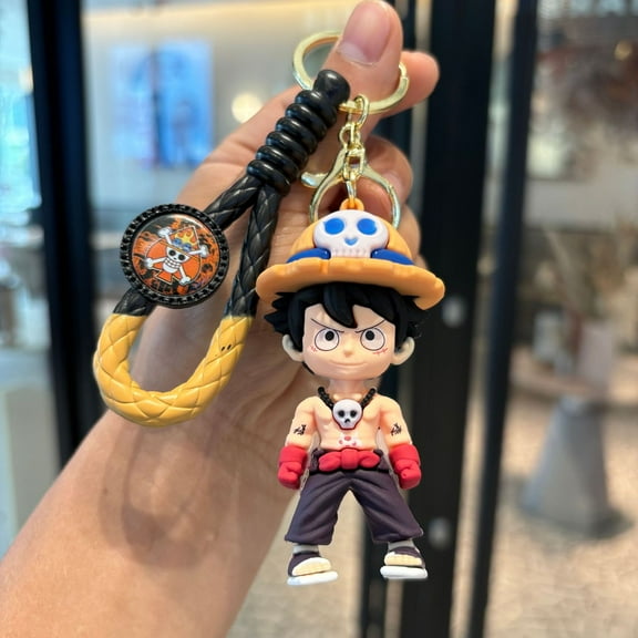 One Piece Cartoon Keychains For Girls Boys, Cute Pendant Keychains Accessories, Key ring Purse Backpack, Key Accessories Wristlet