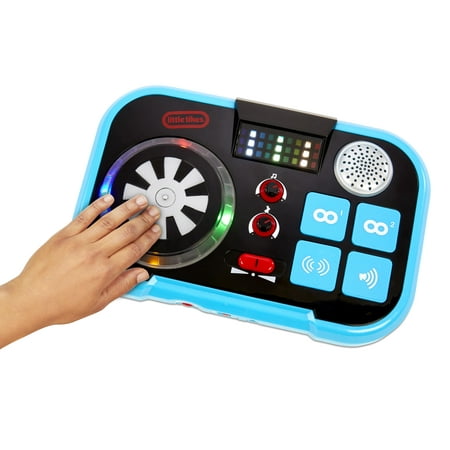 My Real Jam DJ Table Toy DJ Mixing Table with Headphone Jack Toy Musical Instrument with 4 Play Modes- Kids Girls Boys Ages 3 4 5+ Year Old (Headphones Not Included)