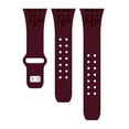 thumbnail image 4 of Texas A&M Engraved Silicone Unisex Watch Band for Apple Watch - 42/44/45/49mm(46mm Series 10/11) Maroon by Affinity Bands, 4 of 4