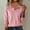 Pink, variant on Womens Long Sleeve V Neck Sweaters Fall Casual Classic Soft Loose Fit Basic Pullover Jumper Top Khaki S