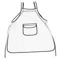 thumbnail image 4 of LEORX Salon Apron TPU White 1Pcs, 4 of 8