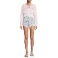 thumbnail image 2 of Madden NYC Junior' Super High Rise Jean Shorts with Frayed Hem, 2 of 5