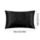 thumbnail image 3 of Funda de almohada de satén sedoso con cierre tipo sobre | Súper suave para el cabello y la piel | Reduce el frizz y las arrugas | Apto para veganos | Negro, azul, rosa y morado | 50 x 66 cm, 3 of 6