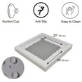 thumbnail image 3 of Bubbles Non-Slip Square Shower Mat Pearly Grey 20″L X 20″W, 3 of 4