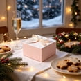 thumbnail image 5 of Small Gift Box with Bow, Party Favor Box for Small Presents, Holiday, Birthday and Wedding Gift Packaging, Paper Dessert Container, 5 of 6