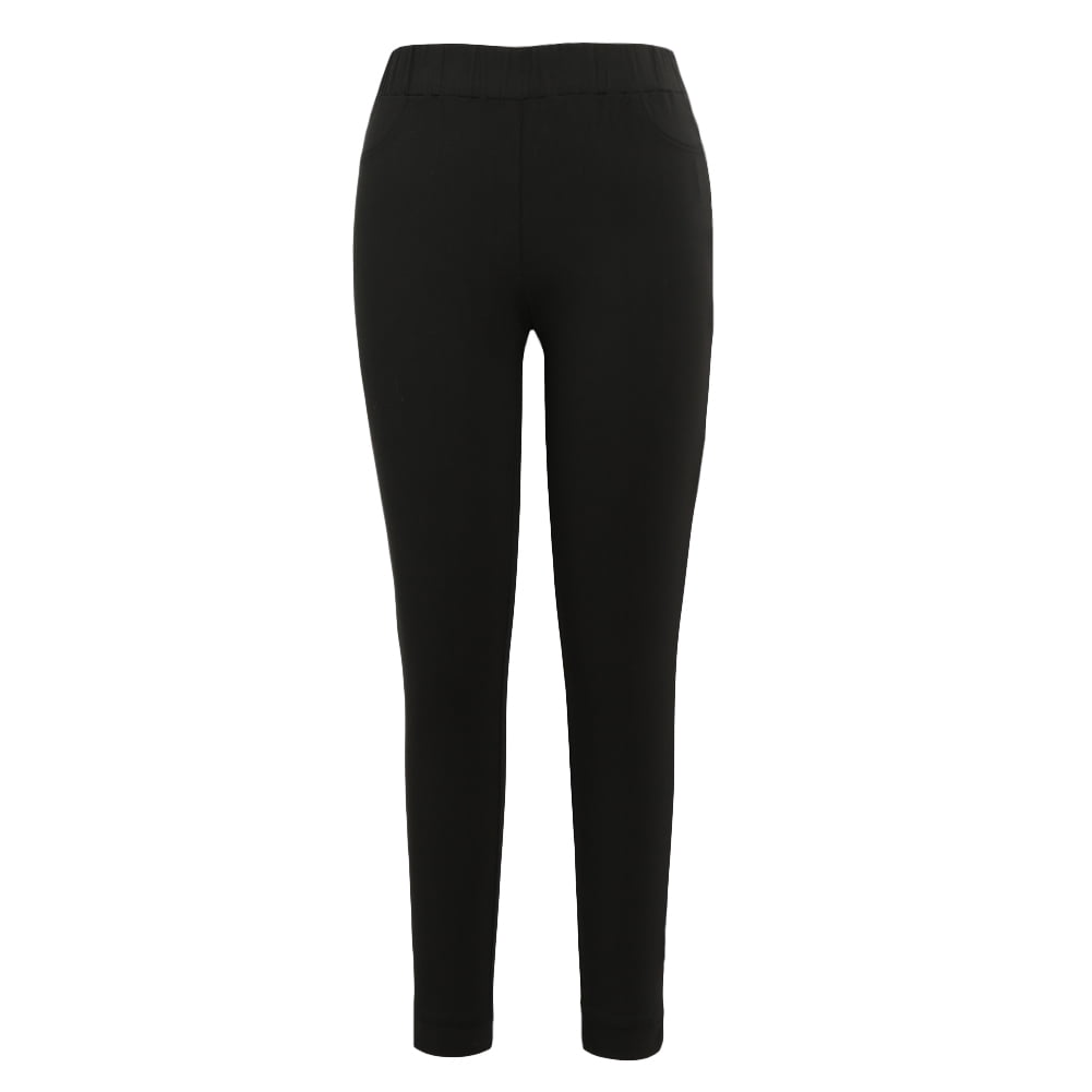 women's black stretch skinny trousers