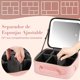 thumbnail image 5 of Estuche de Maquillaje con Espejo Iluminado, Bolsa de Cosmético Portátil Viaje para Mujer Organizador Cosmético de Gran Capacidad, Estuche de Tren de Maquillaje con Sensor Táctil 3 Color Luz Ajustable, 5 of 6