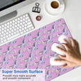 thumbnail image 4 of Long Mouse Pads for Desk,Pink Cartoon Unicorn Flower Pattern Desk Mats on Top Of Desks, Desk Mouse Pad Extra Large with 3mm Non-Slip Base and Stitched Edge for Gaming,Office,Work,Home 31.5"x11.8", 4 of 6