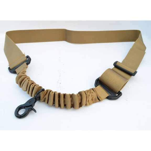 Nylon Bungee Single Point One Point Sling - Dark Earth