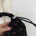 thumbnail image 2 of Bolso Hombro Con Fresas para Mujer Bolso Informal Pana para Mujer (negro), 2 of 9