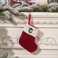 thumbnail image 2 of Luoshdecor Mini Red Knit Stocking with Letter,7.7 Inches Creative Monogram Embroidered Christmas Stocking,for Fireplace or Party Decoration (C), 2 of 6