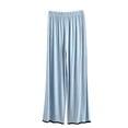 thumbnail image 3 of Bovxnpu Womens Pajamas Bottoms Sleep Pants Cotton High Waist Thin Casual Wide Leg Long Pants Sleepwear, 3 of 8