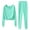 Mint Green, variant on 2 Piece Outfits for Women Long Sleeve Pants Sweatsuits Women's Fashion Home Suit Pullover Crewneck Sweatshirt Solid Color Lounge Sets (Light Blue S)