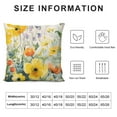 thumbnail image 5 of ONETECH Floral Throw Pillow Covers  Spring Summer Outdoor Decor Pillow Cases for Home Couch Decorations Yellow, 5 of 5