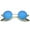 Gold / Blue Mirror, variant on sunglassLA Unisex Small Retro Lennon Inspired Style Colored Mirror Lens Round Metal Sunglasses 41mm (Gold / Magenta Mirror) - 41mm