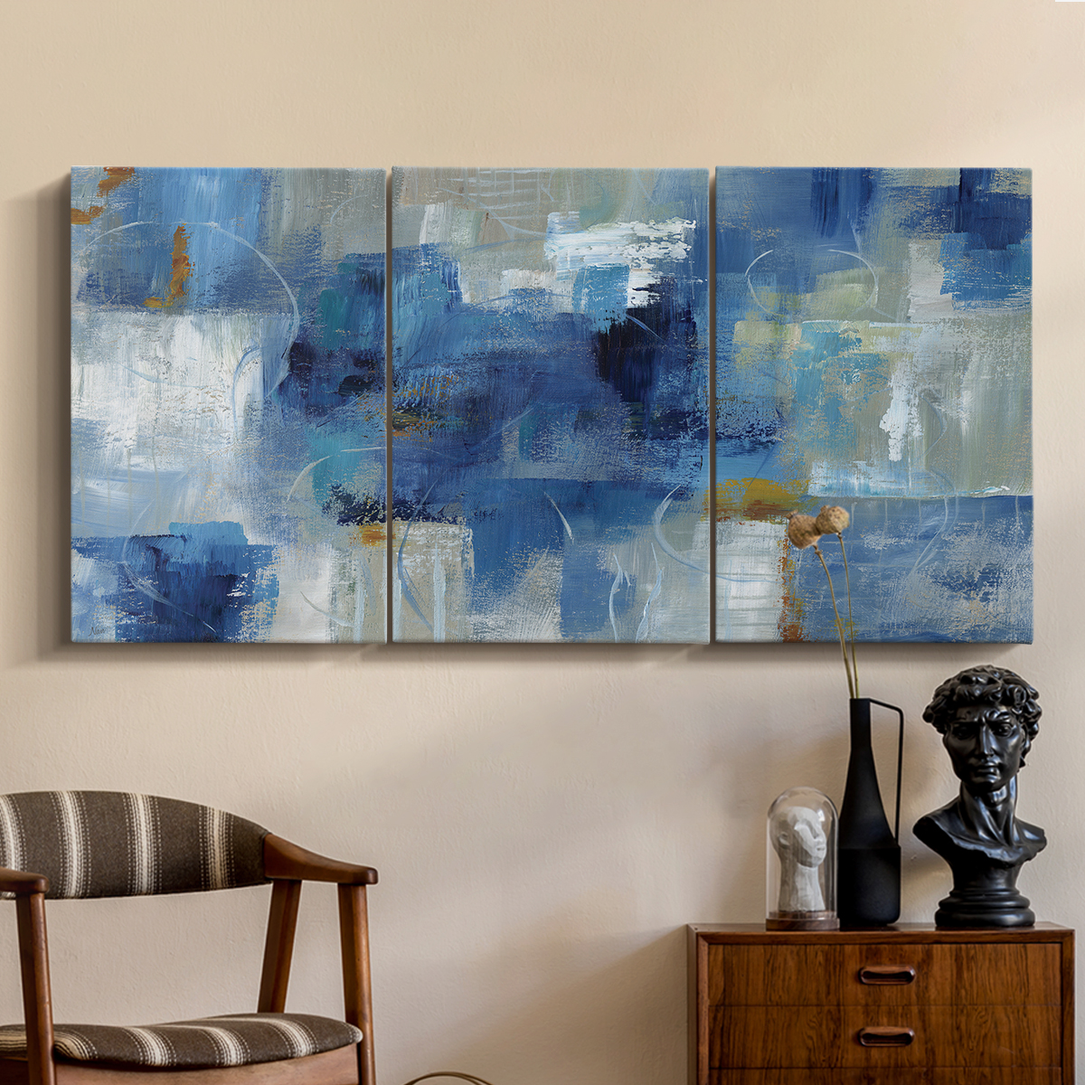 Wexford Home Blue Morning - 40" x 60" Multi-Piece Canvas Art, Ready to Hang