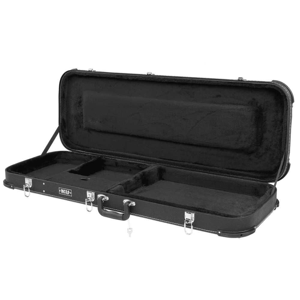 Tcbosik Electric Guitar Hard Case with Lock for ST/TL/Burning Fire/170 Style, Hard-Shell Protective Carrying Case, Black