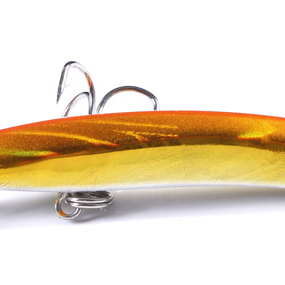 HENGJIA Minnow Bass Fishing Lures, Jerkbait Lure Set Hard Baits Crankbait for Catfish Trout Walleye Fishing Bait 5Pcs/kit