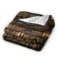 thumbnail image 2 of Kll Fleece Blanket Plush Throw Blanket Bookshelves,Soft Fuzzy Cozy Flannel Blanket For Couch Sofa Bed.(50"X40"), 2 of 9
