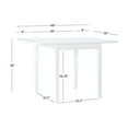 thumbnail image 3 of Linon Ervin Square Space Saving Drop Leaf Table in White Rubberwood, 3 of 10