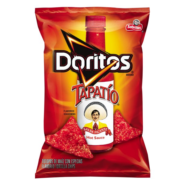 HI Doritos Tapatio Flavored Tortilla Chips 3.125 oz. Bag