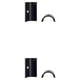 thumbnail image 2 of Manillar de bicicleta conversión Yuarrent 2 uds reductor de Aluminio Negro, 2 of 6