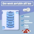 thumbnail image 2 of One Week Seven-layer Portable Pill Box Tablet Container Weekly Storage Organizer Box, 2 of 9