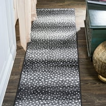 JONATHAN Y SAFARI 2 x 10 Runner Rug, Antelope Animal - Black/Cream, SAF100A-210