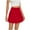 Red, variant on Hpapadks High Waisted Skirts for Women Casual High Waist Solid Color Versatile Short Pleated Skirt Black L