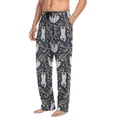thumbnail image 5 of FREEAMG Cute Sloths Pajama Pants for Men, Men's Separate Bottoms, Comfortable Sleep Lounge Pj Pants, 5 of 7