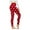 Red, variant on VEKDONE Womens Polka Dot Print Yoga Pants High Waisted Tummy Control Tights Stretchy Workout Leggings Seamless Athletic Gym Pants Legging