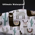 thumbnail image 6 of Extra Long 72"x84"Cute Alpaca Shower Curtain Set with Hooks,Funny Bathroom Curtain Kids Fabric Waterproof Bath Curtain Machine Washable, 6 of 6