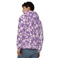 thumbnail image 4 of Goofa Daisies Flowers Pattern Mens Full-zip Hoodie, Zip-up Pullover Hooded Sweatshirt, Kangaroo Pocket Hoodie Ideal for Daily Wear, Travel, and Home-Medium, 4 of 5