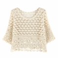 thumbnail image 5 of Kcolen Women Cover Ups for Swimwear Summer Boho Hollow Out Knit Cover Up Tunic Top Loose Fit Beach Swimwear Dress, 5 of 5