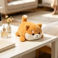 thumbnail image 5 of Realistic Shiba Inu Stuffed Animal Plush Toy, Soft Cuddly Sleep Aid Anxiety Relief Plush Doll, Warm Companion Gift for Kids and Adults Animal Lovers, 5 of 7