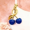 thumbnail image 2 of Soda Candy Cherry Bag Charm Purse Cute Keychains for Women Car Keyrings Leather Handbags Made of Metal Hardware and Glittering Resin, 2 of 6